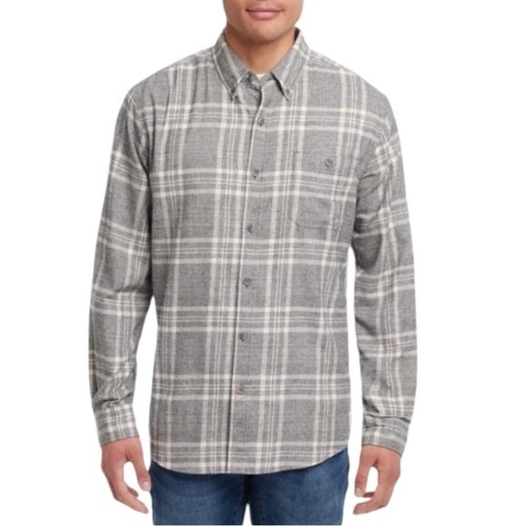 Weatherproof Vintage Men's Flannel Shirt Grey XXL - New With Tags - Picture 1 of 3